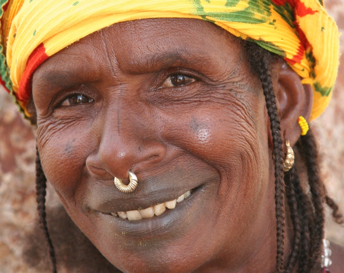 Fulani braids with beads